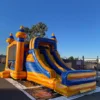 Orange Double lane waterslide