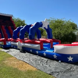 27ft H Patriot Water Slide