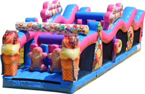 35ft Long Candy Obstacle Course