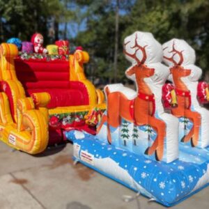 Santa Selfie Sleigh with Reindeer